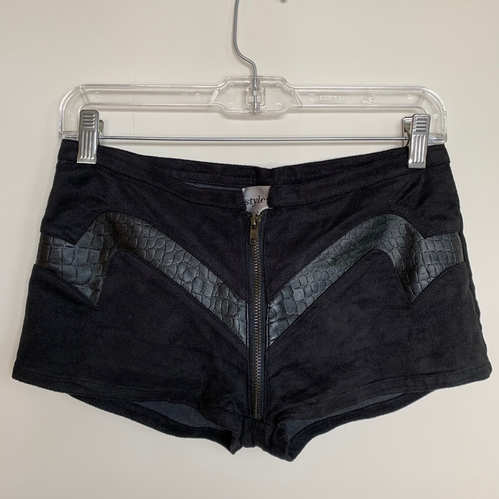 Style Stalker Shorts with Leather Detail